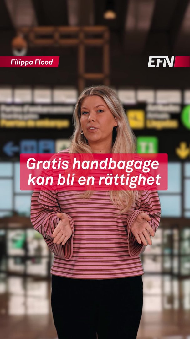 Gratis handbagage kan bli en rättighet